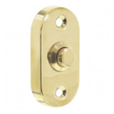 Bell push oval brass lacquered