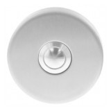 Bell push round, 52x10mm, stainless steel AISI-304